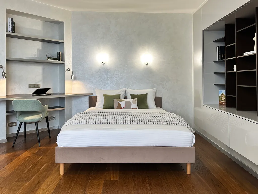 Квартира однокомнатная в Советском, 56 м², Нижний Новгород — спальня, фото 2