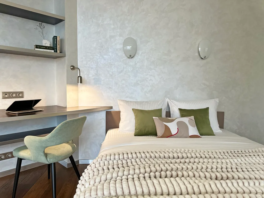 Квартира однокомнатная в Советском, 56 м², Нижний Новгород — спальня, фото 3
