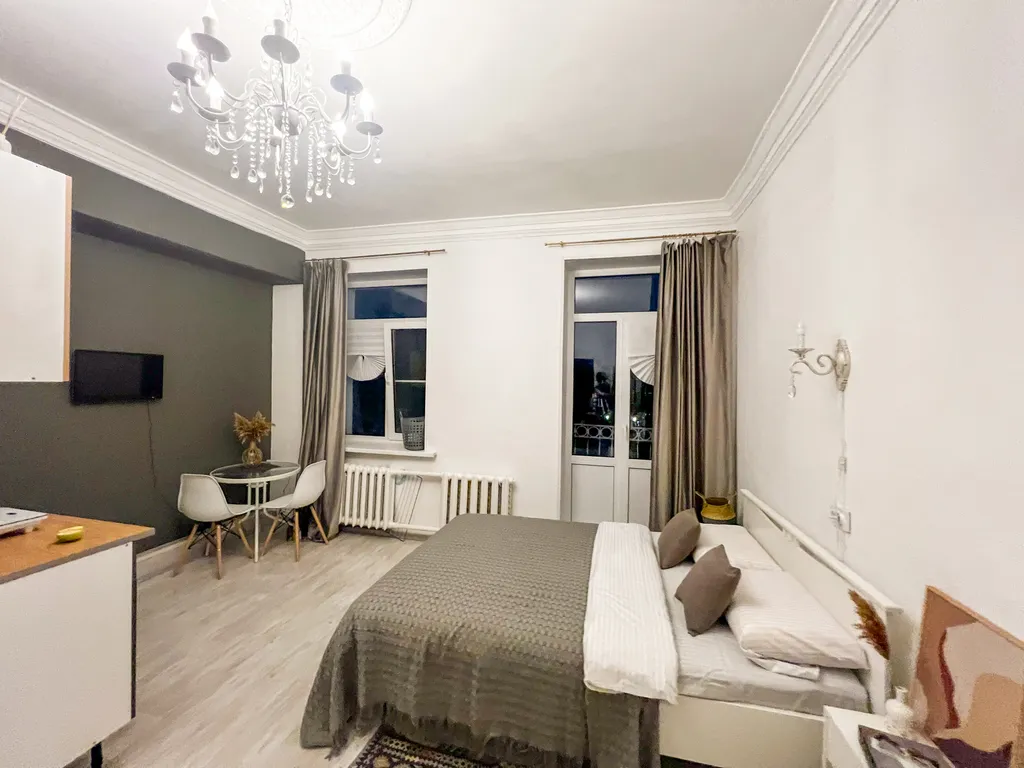 Студия однокомнатная на улице Большой Санкт-Петербургской, 24 м², Великий Новгород — спальня, фото 7