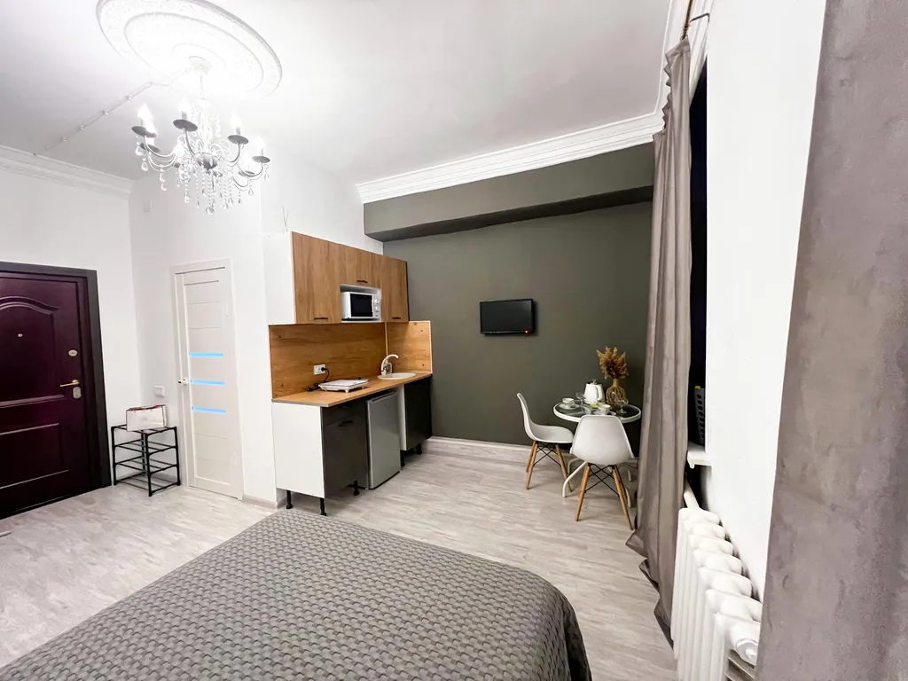 Студия однокомнатная на улице Большой Санкт-Петербургской, 24 м², Великий Новгород — спальня, фото 8