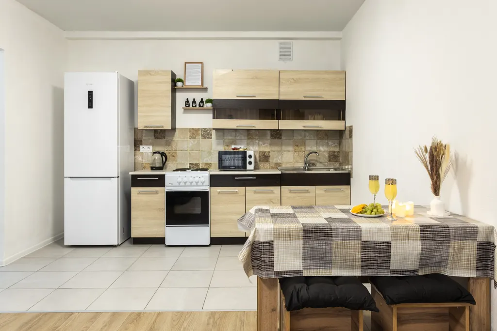 Квартира трёхкомнатная у Братиславской, в Люблино, 58 м², Москва — кухня