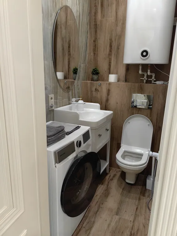 Квартира трёхкомнатная в Вахитовском, 81 м², Казань — ванная комната, фото 7