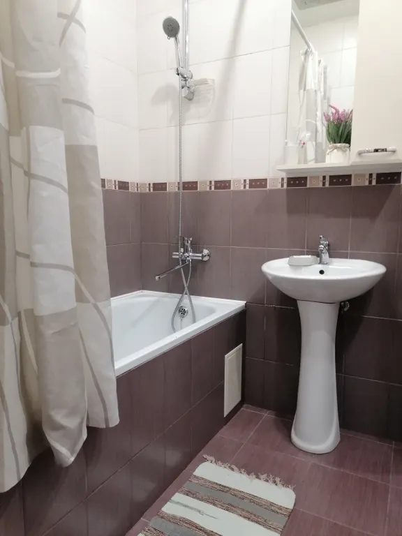 Студия однокомнатная в Куйбышевском, 26 м², Иркутск — ванная комната, фото 2