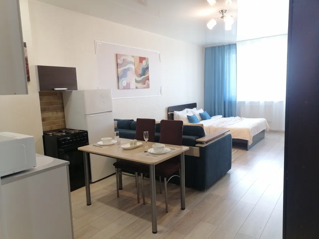 Студия однокомнатная в Куйбышевском, 26 м², Иркутск — спальня, фото 5