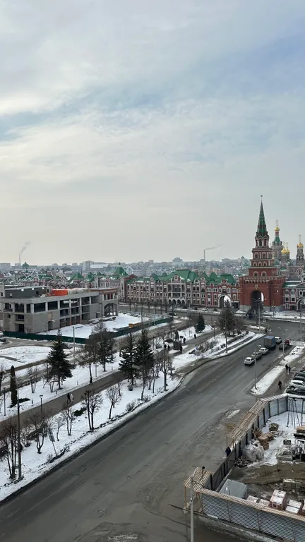 Квартира однокомнатная на улице Эшкинина, 45 м², Йошкар-Ола — вид из окна, фото 3