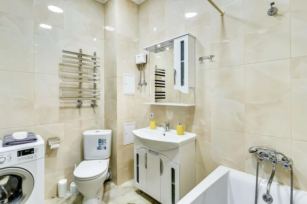 Квартира однокомнатная на проспекте Будённовском, 51 м², Ростов-на-Дону — ванная комната
