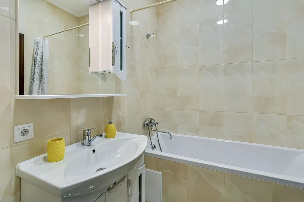 Квартира однокомнатная на проспекте Будённовском, 51 м², Ростов-на-Дону — ванная комната, фото 3