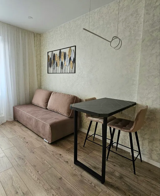 Квартира однокомнатная на улице Балтийской, 39 м², Борисовичи — спальня, фото 2