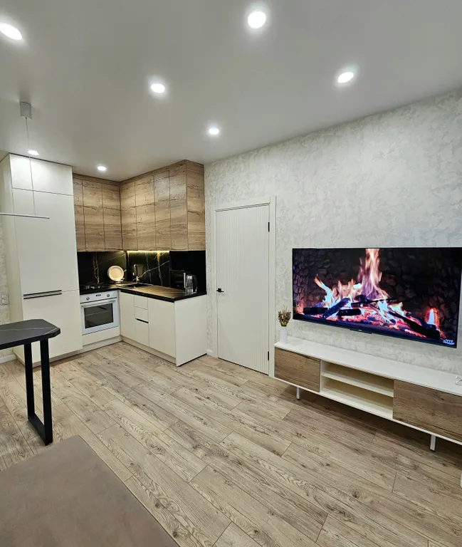 Квартира однокомнатная на улице Балтийской, 39 м², Борисовичи — кухня, фото 3