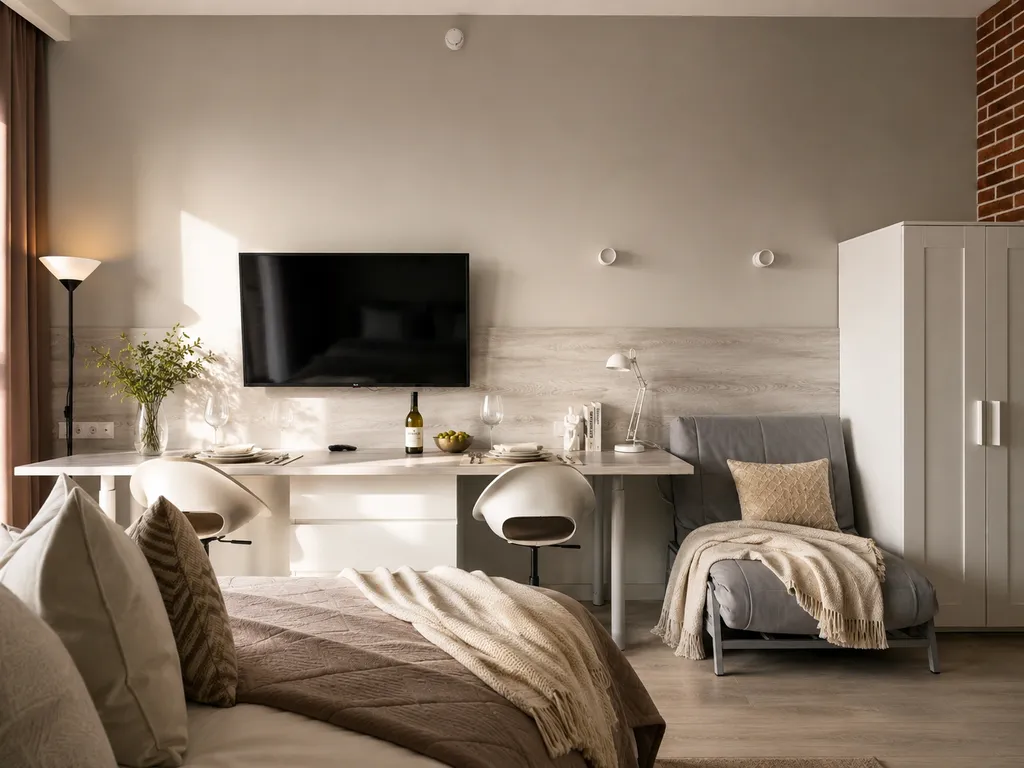 Апартаменты студия Петербург river loft — ванная комната