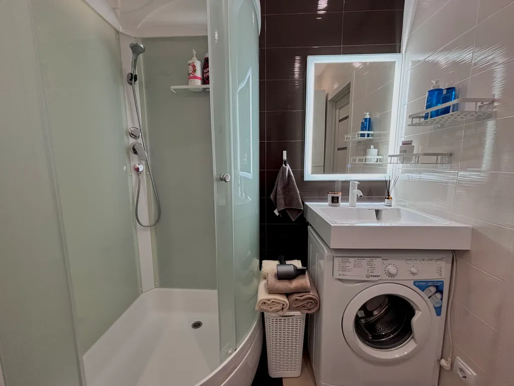 Квартира однокомнатная в Нижегородском, 40 м², Нижний Новгород — ванная комната, фото 2