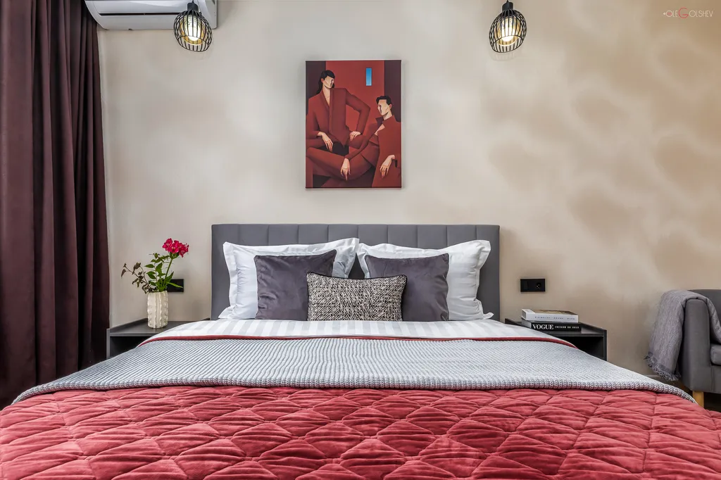 Квартира однокомнатная на улице Комарова, 38 м², Ессентуки — спальня, фото 6
