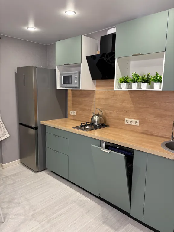 Квартира двухкомнатная в Пушкинском, 60 м², Шушары — кухня, фото 2
