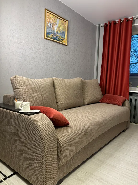 Квартира двухкомнатная в Пушкинском, 60 м², Шушары — спальня