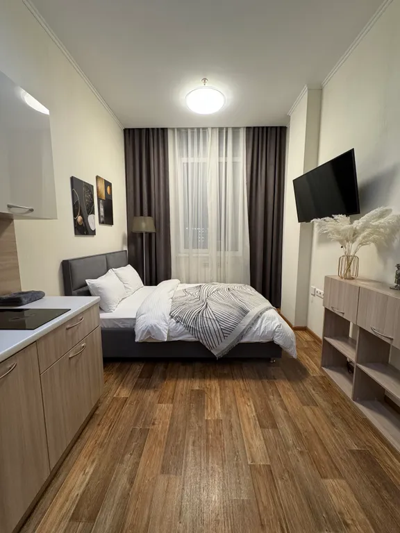Апартаменты однокомнатные в Советском, 24 м², Красноярск — спальня, фото 2