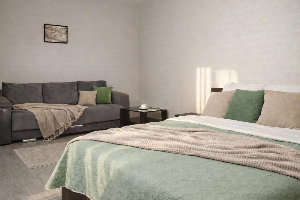 Квартира однокомнатная на улице Дзержинского, 32 м², Сызрань — спальня, фото 3