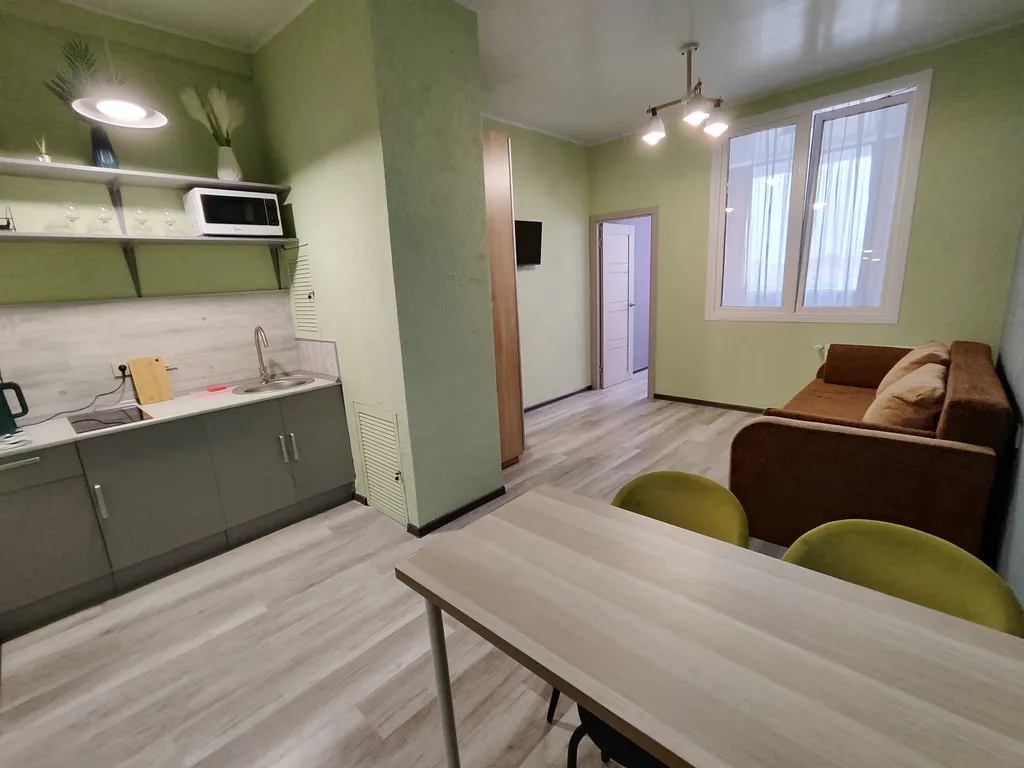 Апартаменты двухкомнатные на улице Комсомольской, 39 м², Электросталь — кухня