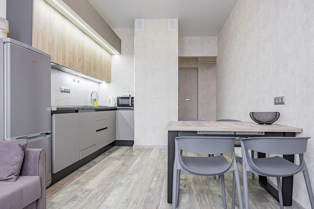 Квартира однокомнатная у Горьковской, в Кузнечихе, 55 м², Нижний Новгород — кухня, фото 2