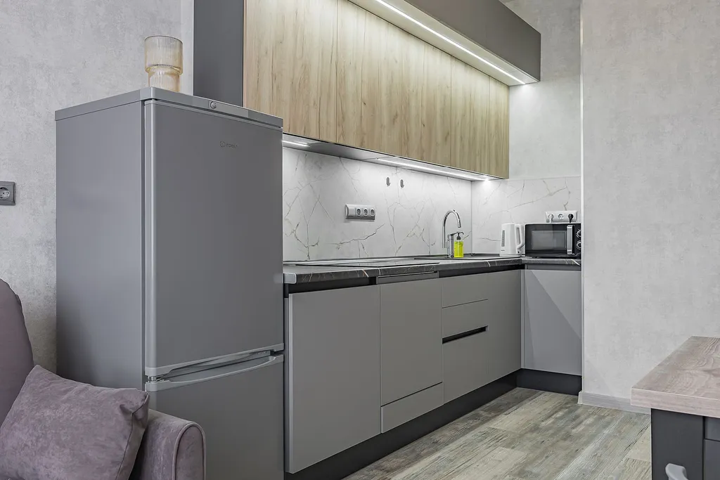 Квартира однокомнатная у Горьковской, в Кузнечихе, 55 м², Нижний Новгород — кухня, фото 5