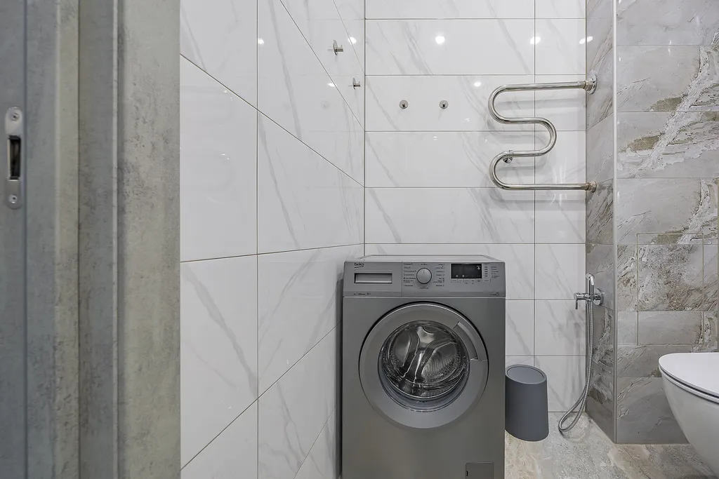 Квартира однокомнатная у Горьковской, в Кузнечихе, 55 м², Нижний Новгород — ванная комната, фото 4