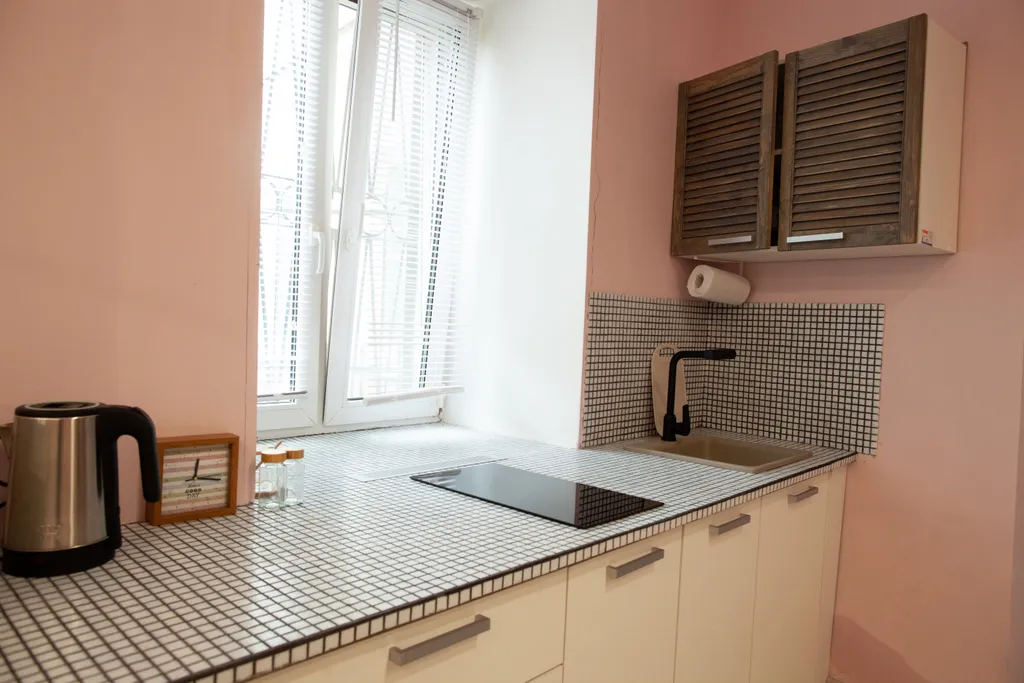 Студия однокомнатная на площади Челюскинцеве, 30 м², Ярославль — кухня, фото 4