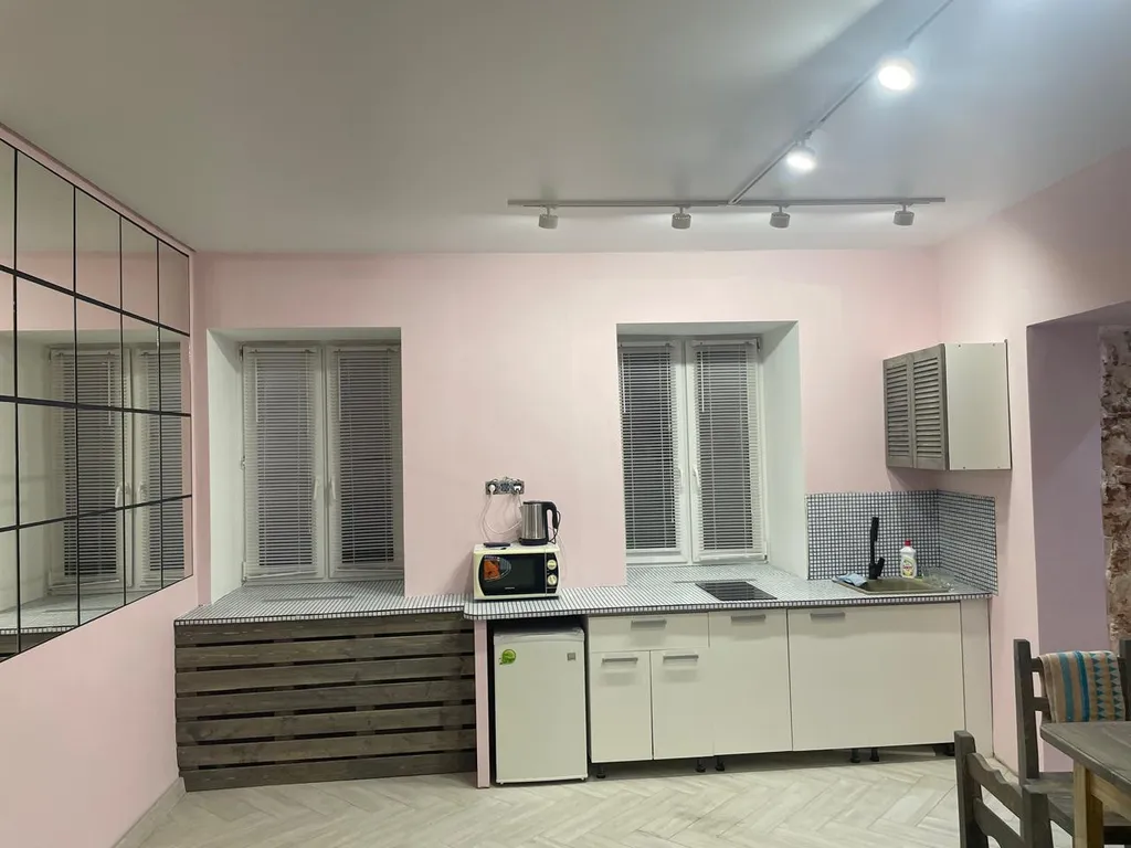Студия однокомнатная на площади Челюскинцеве, 30 м², Ярославль — кухня