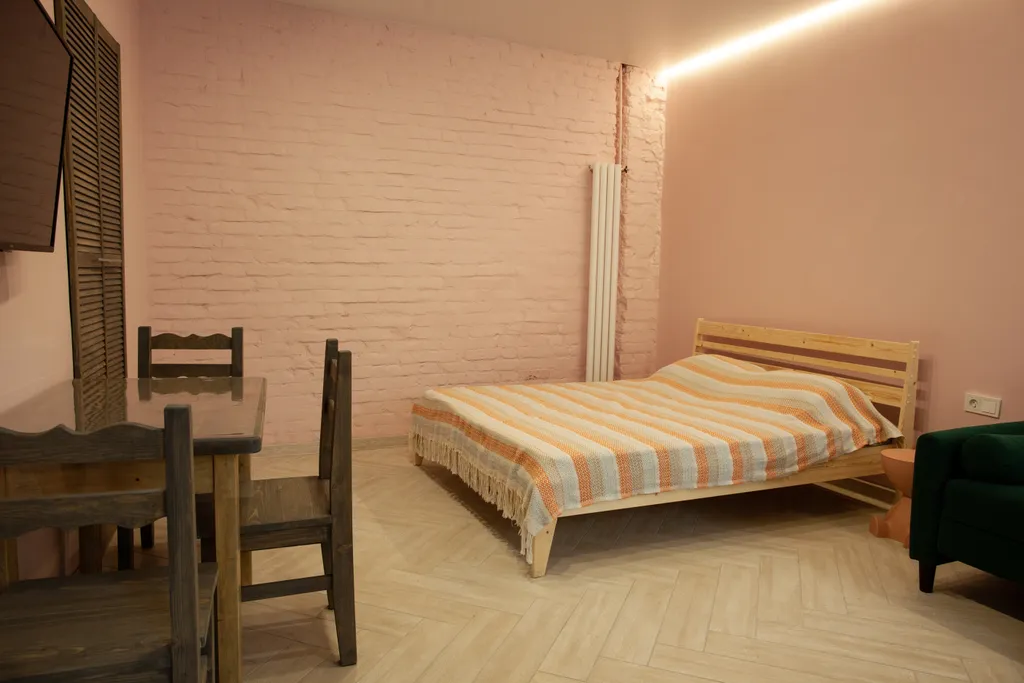 Студия однокомнатная на площади Челюскинцеве, 30 м², Ярославль — спальня, фото 3