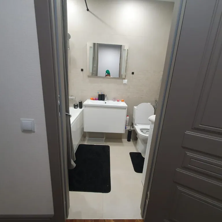 Студия однокомнатная у Горьковской, в Кузнечихе, 26 м², Нижний Новгород — ванная комната