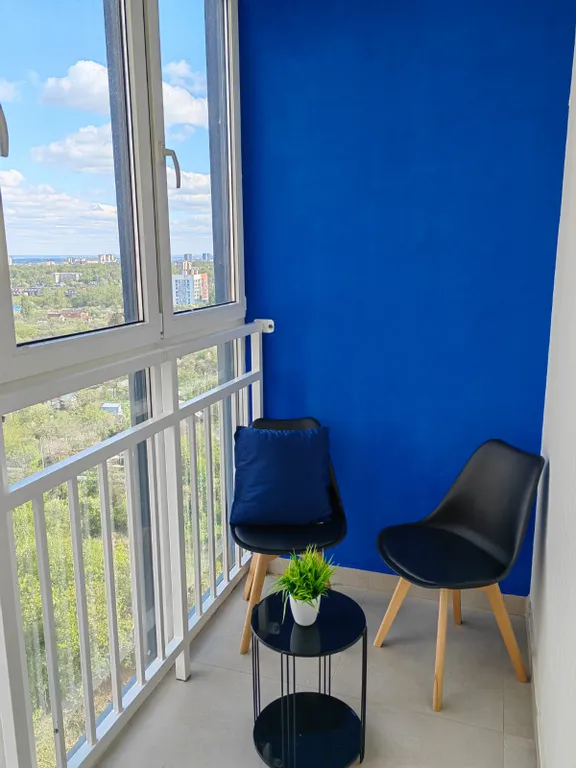 Студия однокомнатная у Горьковской, в Кузнечихе, 26 м², Нижний Новгород — вид из окна, фото 2