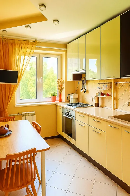 Квартира трёхкомнатная у Российской, в Октябрьском, 60 м², Самара — фото 2