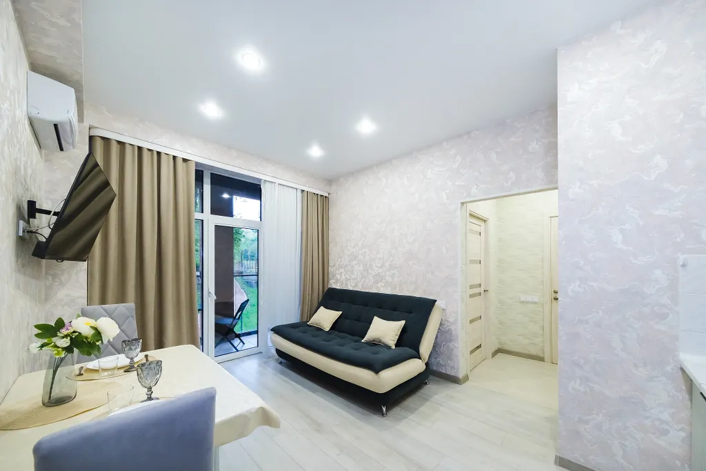 Квартира однокомнатная на шоссе Батумском, 33 м², Дагомыс — спальня, фото 7