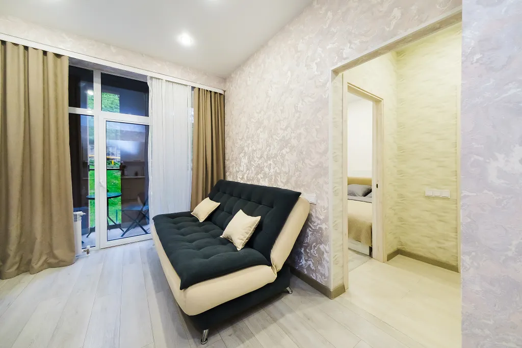 Квартира однокомнатная на шоссе Батумском, 33 м², Дагомыс — спальня, фото 5