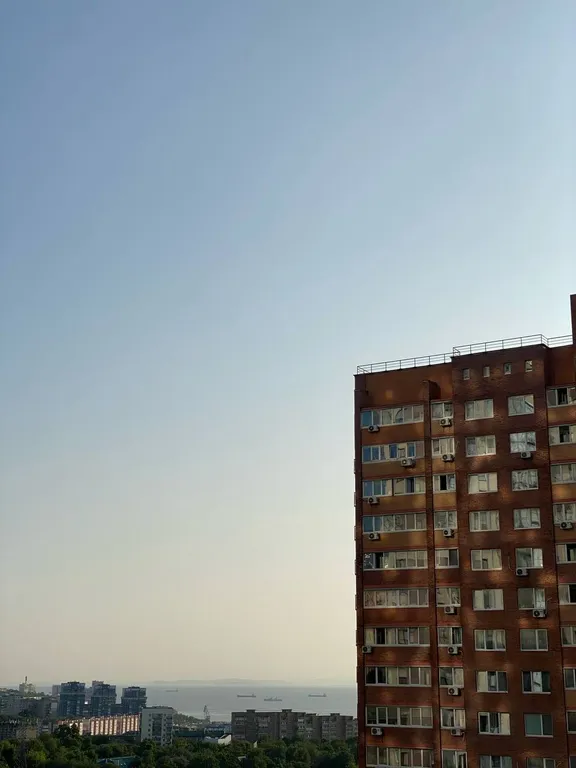Квартира однокомнатная в Первореченском, 35 м², Владивосток — вид из окна, фото 2