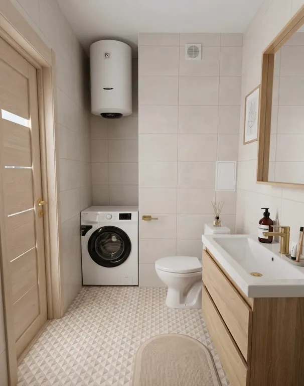 Квартира однокомнатная в Первореченском, 35 м², Владивосток — ванная комната, фото 2