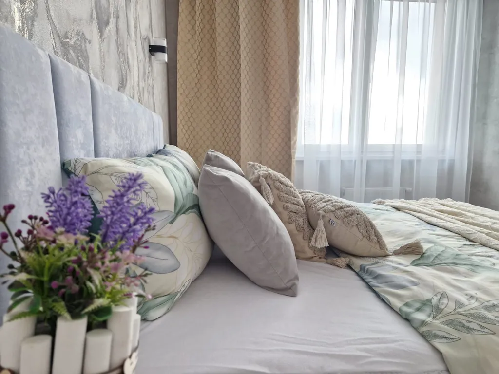 Квартира однокомнатная у Кировской, в Молитовке, 38 м², Нижний Новгород — спальня, фото 4