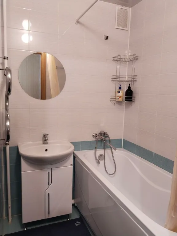 Квартира двухкомнатная на улице Симанина, 52 м², Дивеево — ванная комната, фото 2