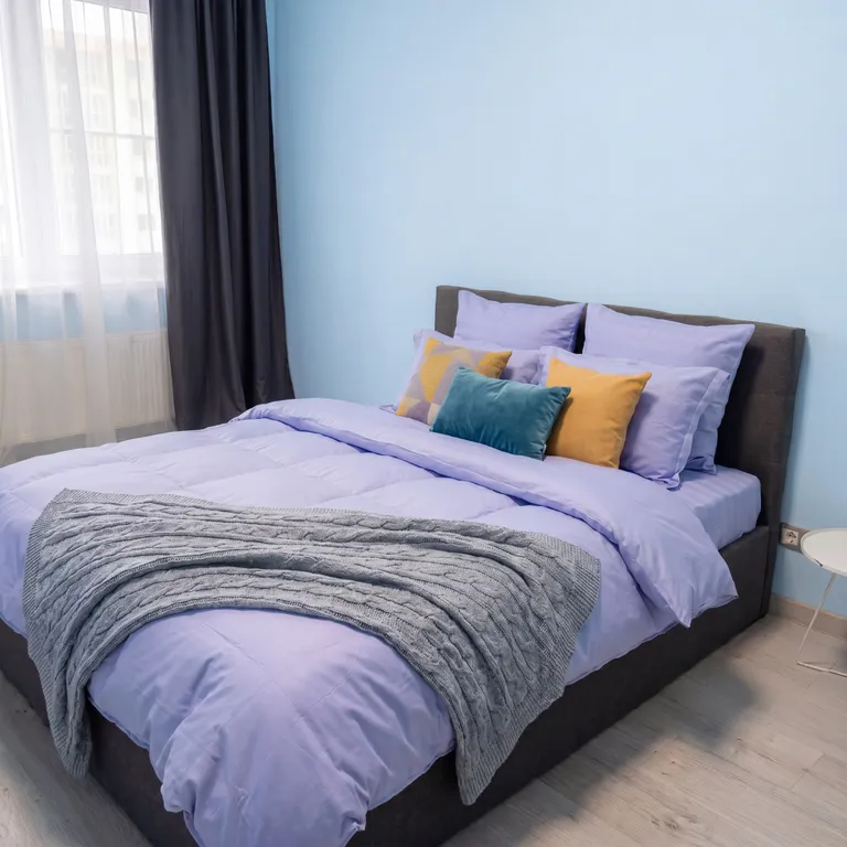 Квартира двухкомнатная у Спортивной, в Октябрьском, 58 м², Самара — спальня