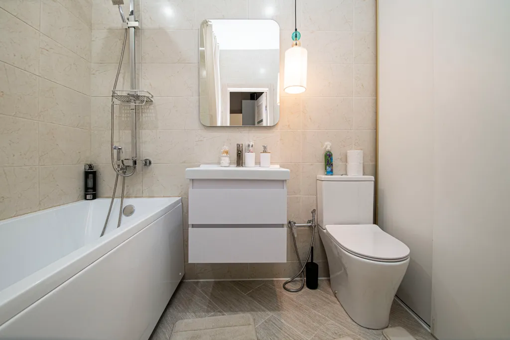 Квартира однокомнатная в Нижегородском, 42 м², Нижний Новгород — ванная комната