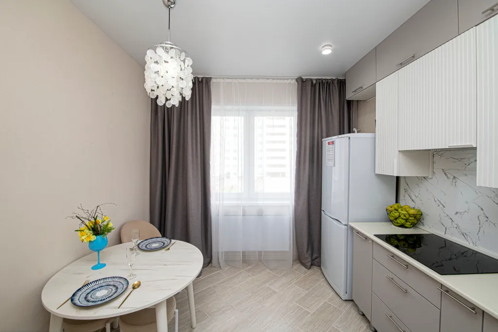 Квартира однокомнатная в Нижегородском, 42 м², Нижний Новгород — кухня, фото 4
