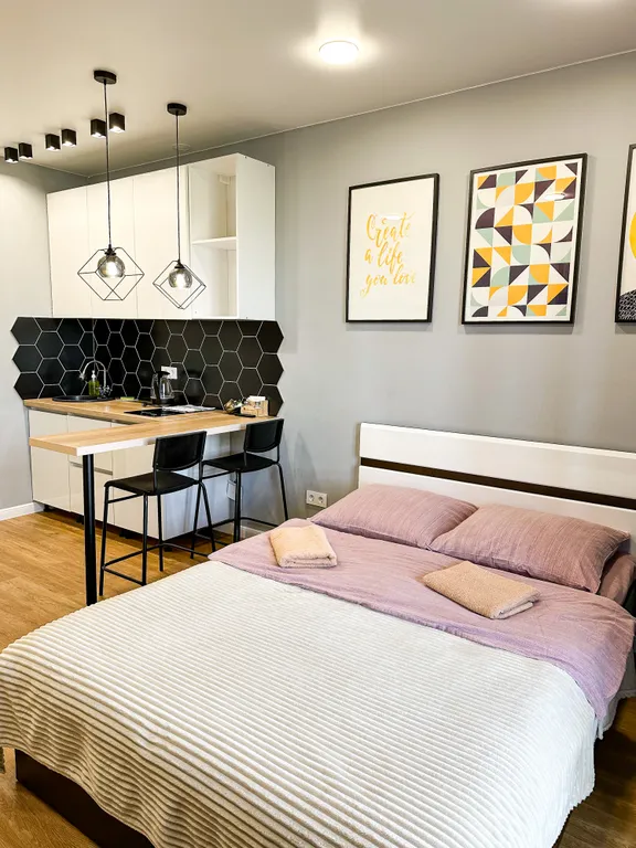 Студия однокомнатная в Октябрьском, 30 м², Иркутск — фото 3