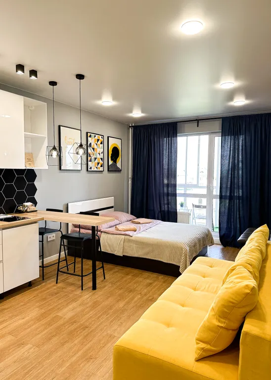 Студия однокомнатная в Октябрьском, 30 м², Иркутск — фото 9