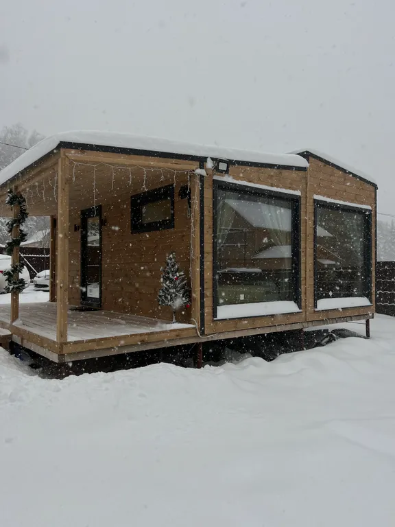 Лесной сканди домик