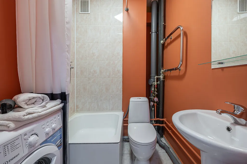 Студия однокомнатная у Буревестника, в Мещерке, 20 м², Нижний Новгород — ванная комната