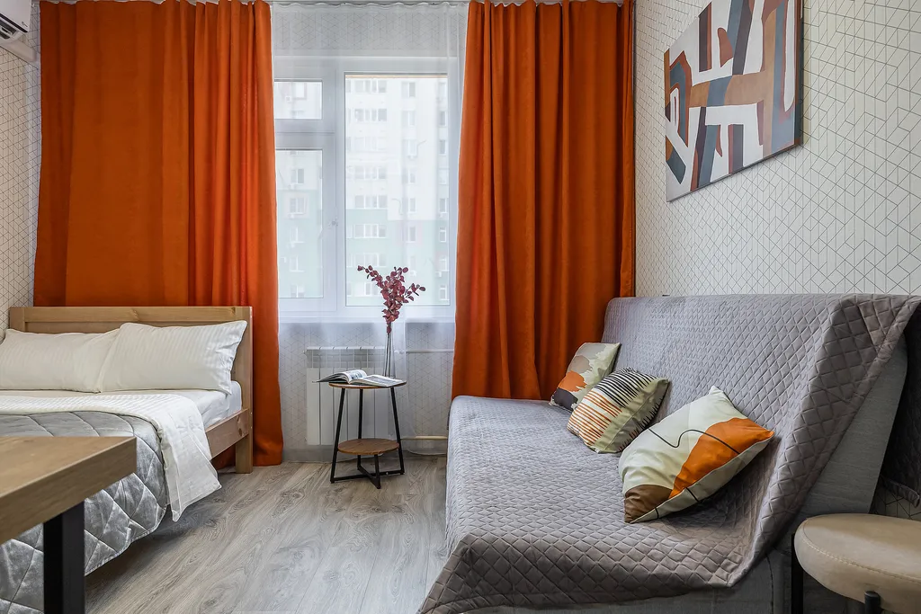 Студия однокомнатная у Буревестника, в Мещерке, 20 м², Нижний Новгород — спальня, фото 8