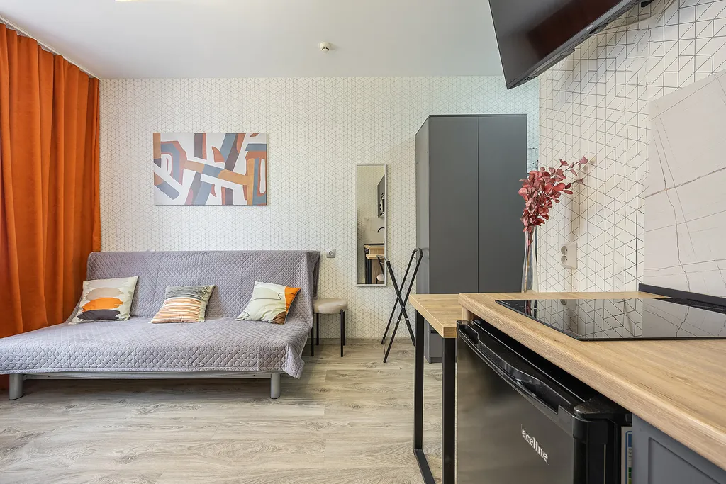 Студия однокомнатная у Буревестника, в Мещерке, 20 м², Нижний Новгород — спальня, фото 3