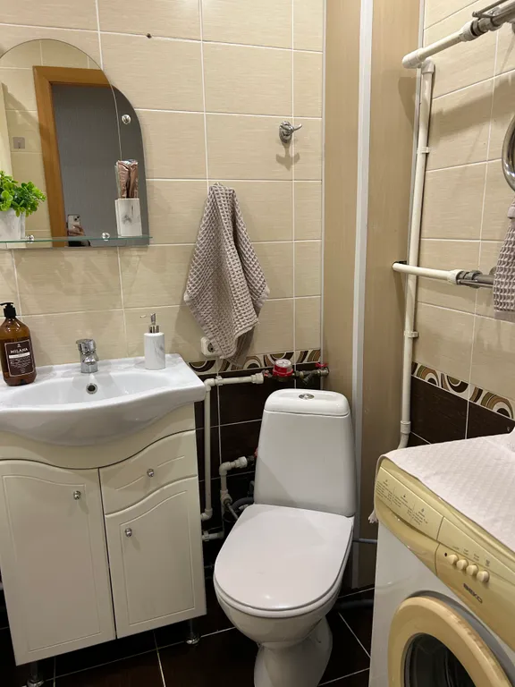 Квартира двухкомнатная в микрорайоне 5-й, 47 м², Камышин — ванная комната