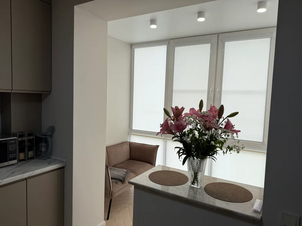 Квартира однокомнатная на улице Булгакова, 45 м², Пятигорск — кухня, фото 2