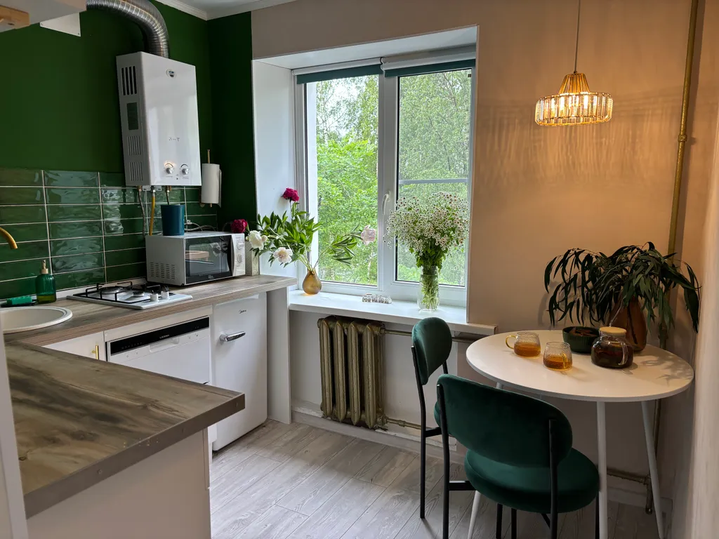 Квартира однокомнатная на улице Александровской, 30 м², Старая Русса — кухня