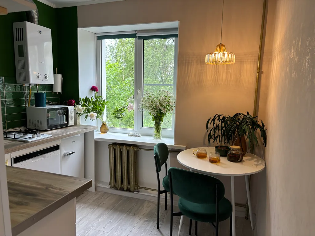 Квартира однокомнатная на улице Александровской, 30 м², Старая Русса — кухня, фото 2