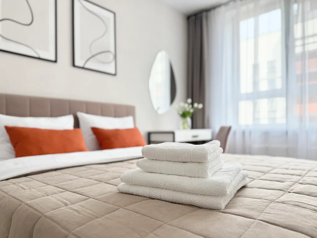 Квартира однокомнатная у Горьковской, в Кузнечихе, 40 м², Нижний Новгород — спальня, фото 7